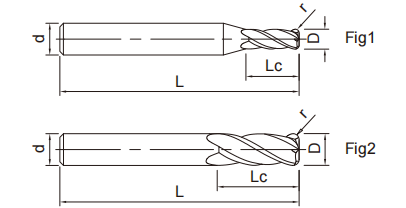 極超微粒圓鼻立銑刀4FLUTES-標(biāo)兵傳動網(wǎng)
