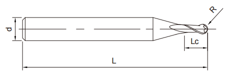 微小徑圓頭立銑刀2FLUTES-標(biāo)兵傳動(dòng)網(wǎng)