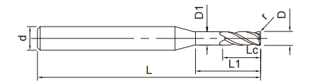 深溝圓鼻立銑刀4FLUTES-標兵傳動網(wǎng)