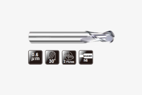 鋁用球圓頭銑刀2FLUTES