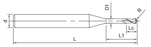 石墨深溝圓頭立銑刀2FLUTES-標兵傳動網