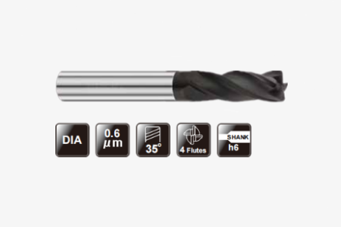 石墨加工圓鼻立銑刀4FLUTES