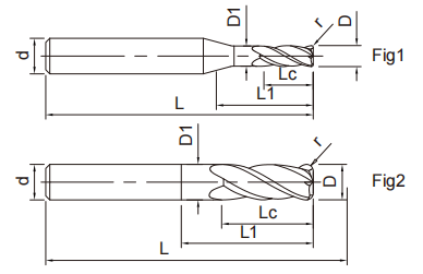 石墨加工圓鼻立銑刀4FLUTES-標(biāo)兵傳動網(wǎng)